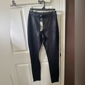 Long Tall Sally Textured Black Leggings Size 8